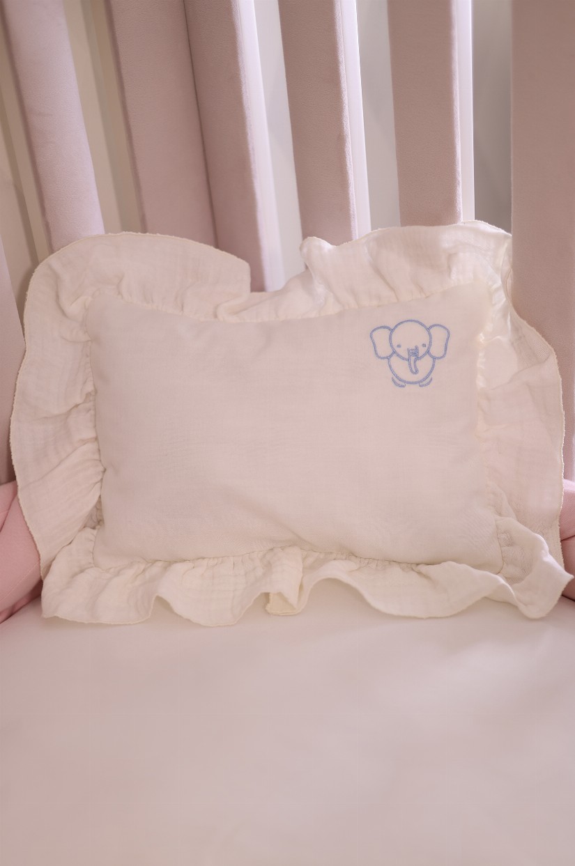 MÜSLİN YASTIK NAKIŞ DETAYLI